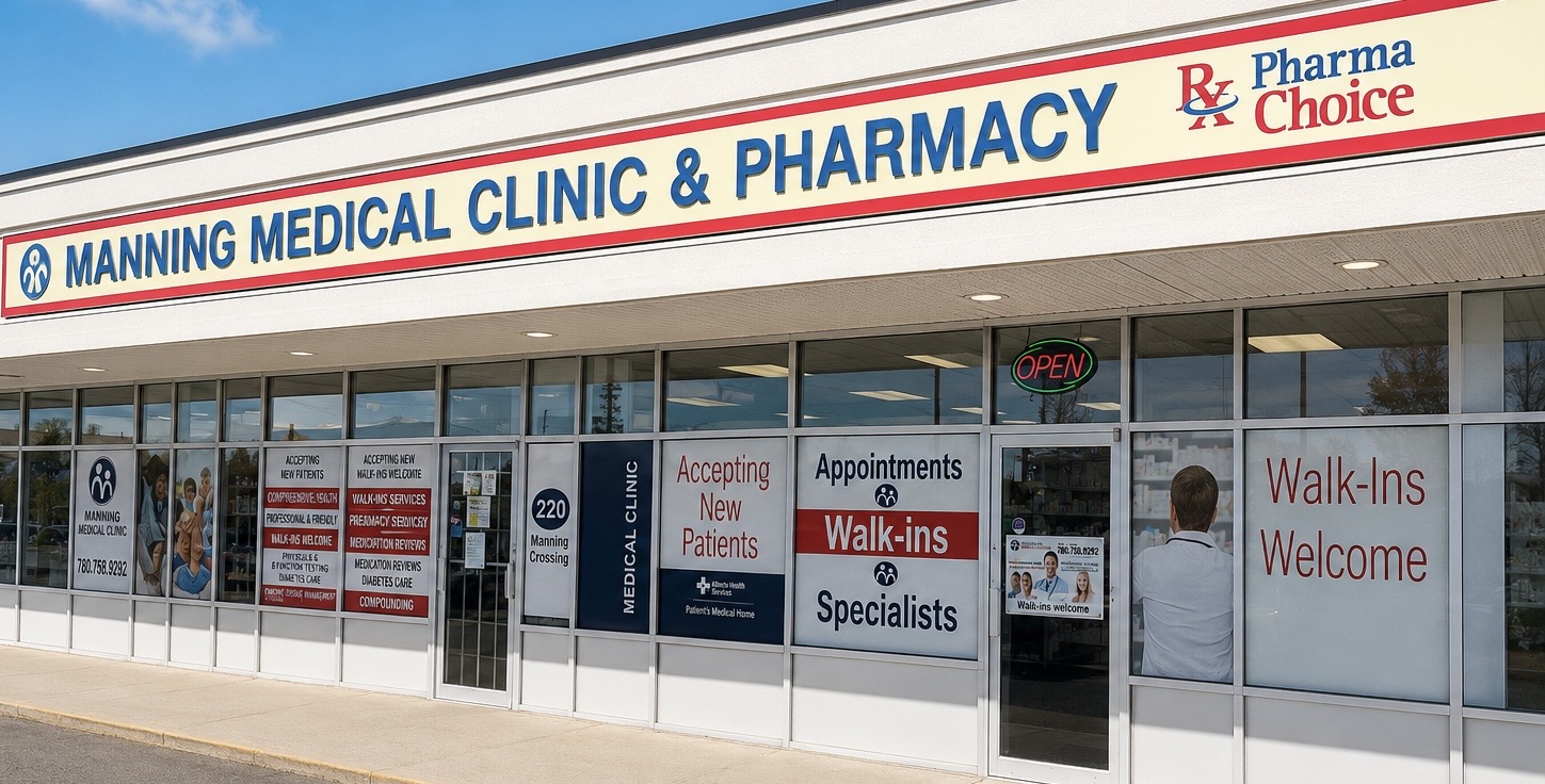 Manning Medical Clinic & Pharmacy exterior storefront